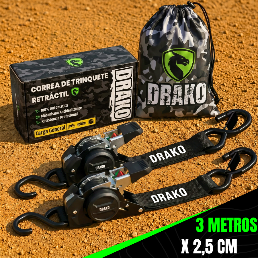 Correa Automática Retráctil DRAKO